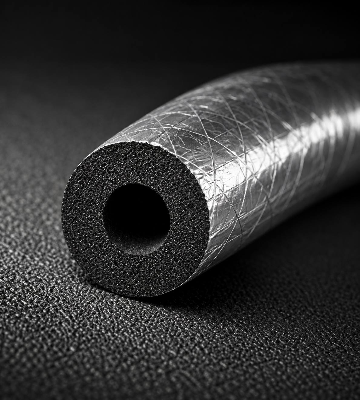 40mm WFB Reinforced AL Foil NBR Insulation Tube